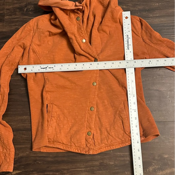 Anthropologie SATURDAY SUNDAY Tavi Moto Jacket Size Small  in Rust (#5) - Picture 6 of 10